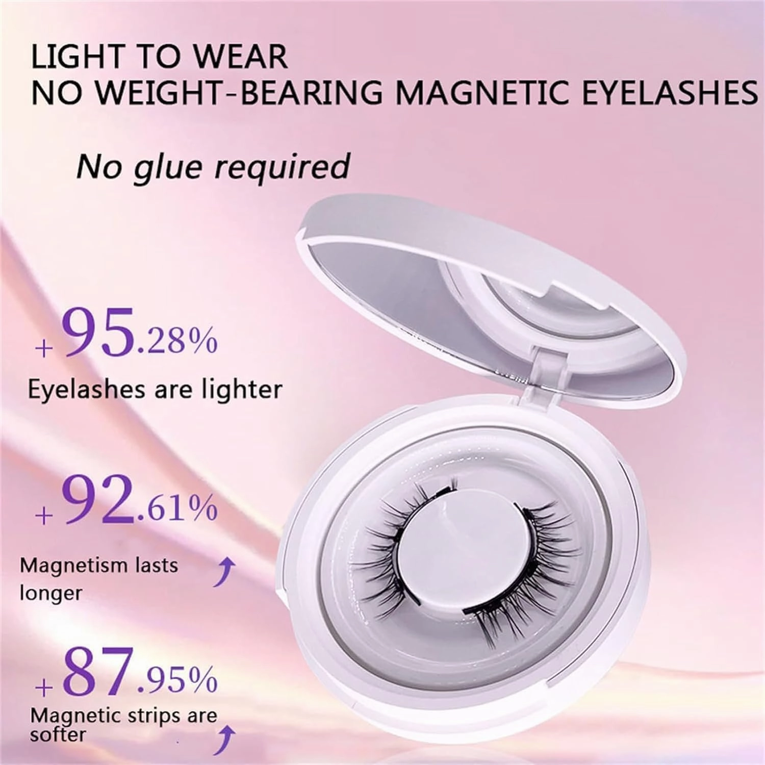 Magnetic Lashes Kit，Magnetic Lashes With Clamp，Magnetic Lashes With Applicator，Reusable Magnetic Eyelashes，Magnetic Lashes，Eyelashes Magnetic Lashes，Magnetic Eyelashes， (Fuller 1)