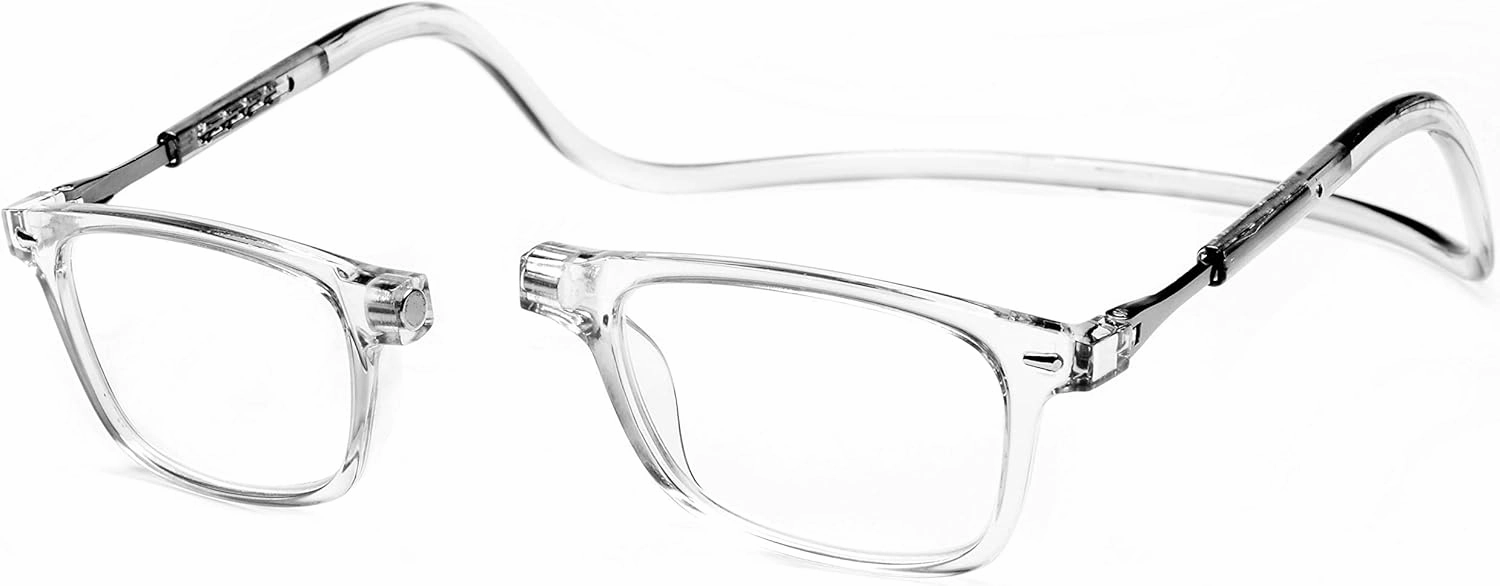 Magnetic Reading Glasses Adjustable Front Connect for Men or Women