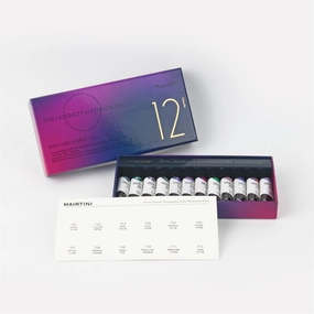 Mairtini Artists' Layered Granulating Watercolor 12 Colors Set 5ml
