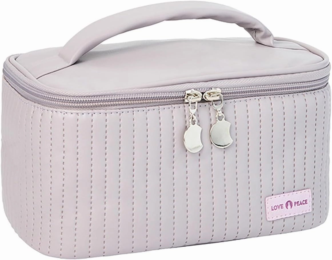 Makeup Bags for Women 2025 New Upgrade Portable Waterproof Large Capacity PU Leather Travel Makeup Bag,Toiletry Bag,Cosmetic Bags,Makeup Organizer Bag for Girls Gifts Women Daughter