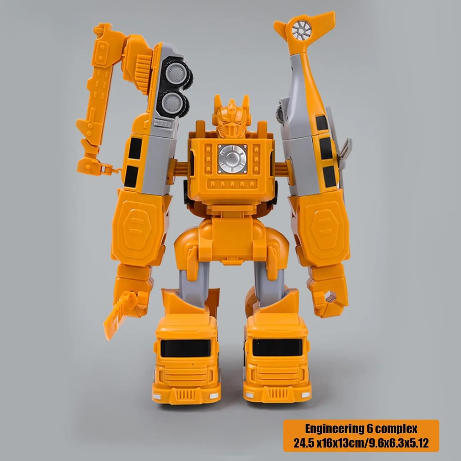 Mangetic Transform Engineering Car Assembled Toys, Transforming Robot Car Toy, Kids' Play Construction Vehicles, Outdoor Toddlers Activities Toys Magnetic Blocks for Kids Age 3-8(Yellow-35pcs)
