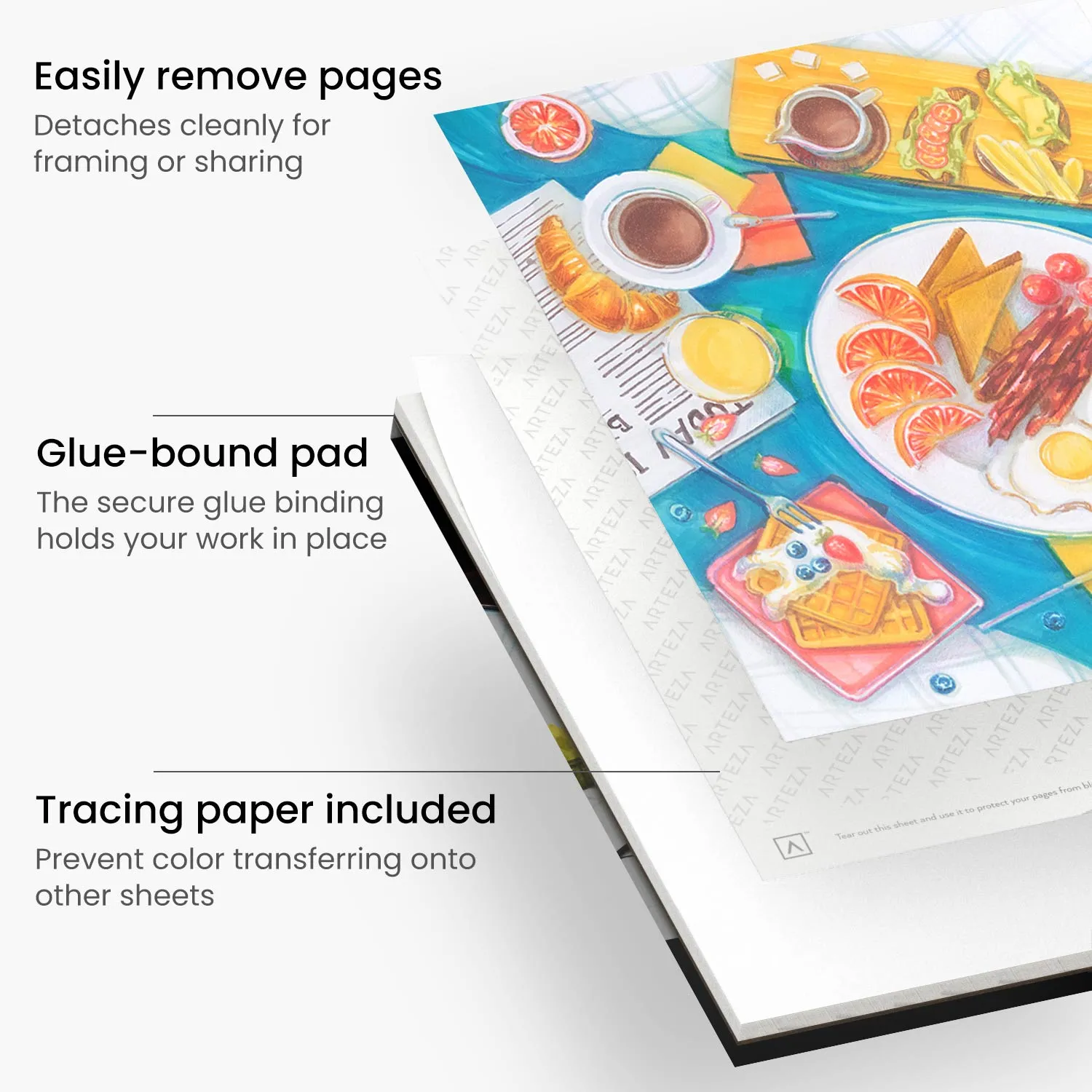Marker Paper Pad, 22.9cm x 30.5cm, 50 Sheets