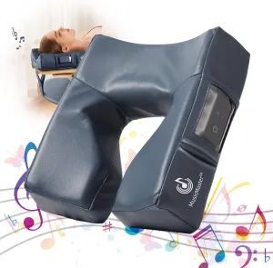 Master Massage Massage Table Music Face Cradle Cushion Pillow, with Pu Leather, and Memory Foam Ergonomic Massage Bed Headrest Royal Blue