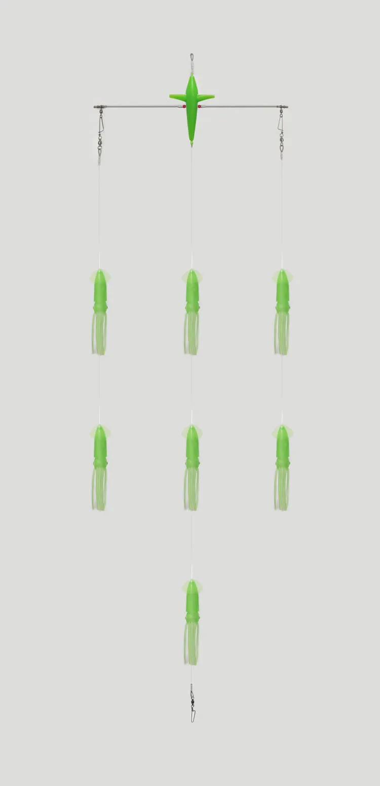 Masterpro Game Fishing Stainless Spreader Bar Teaser Green, Fishing Lure Tuna Marlin Mahi