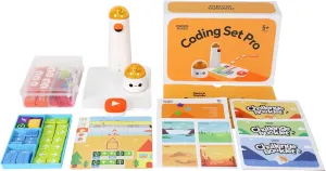 Matatalab Pro Set Coding Robot for Kids Ages 4 , STEM Educational Toy for Kids, Entry-Level Programming DIY Mechanical Building Blocks Robot, Learn to Code with Game