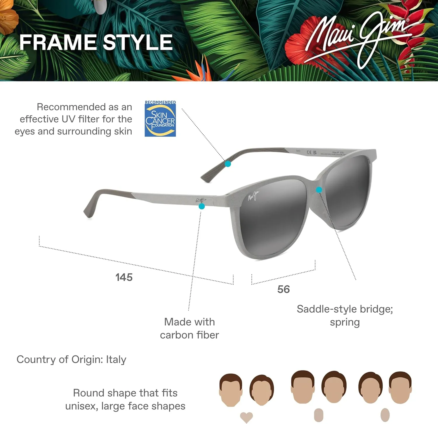 Maui Jim Ilikea Af Cat Eye Sunglasses