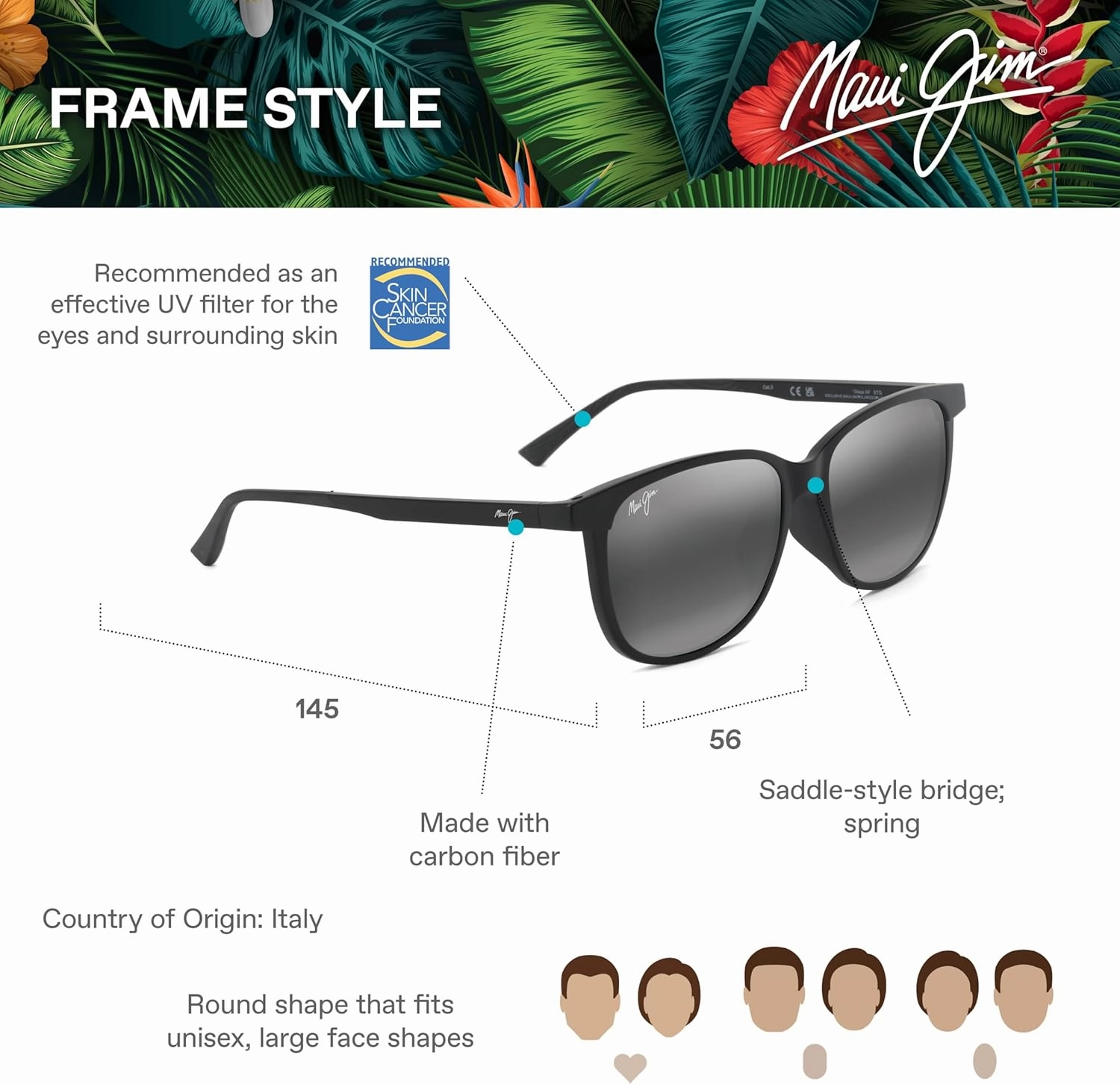 Maui Jim Ilikea Af Cat Eye Sunglasses