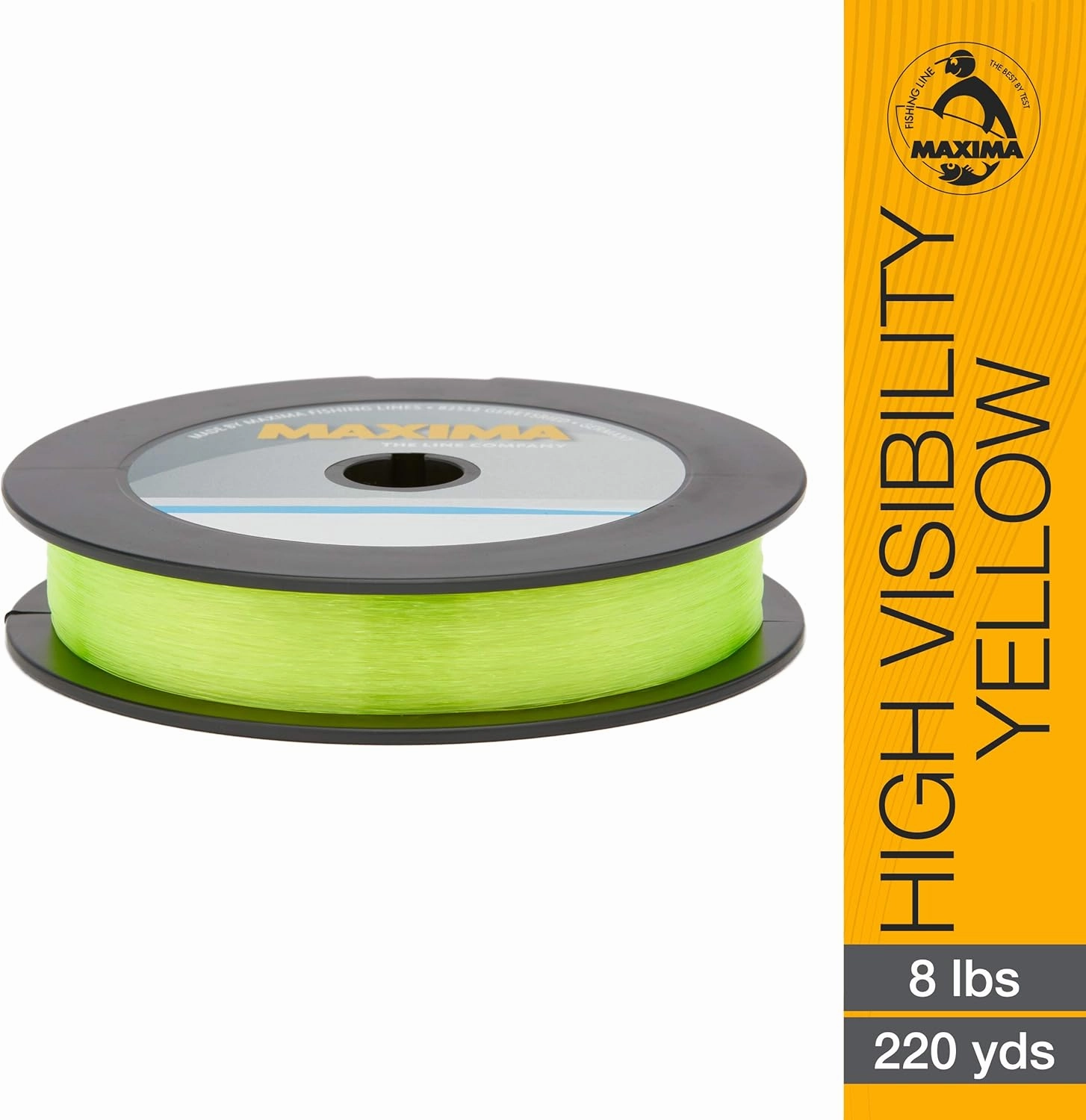 Maxima Fishing Line One Shot Spool, High Visibility Yellow