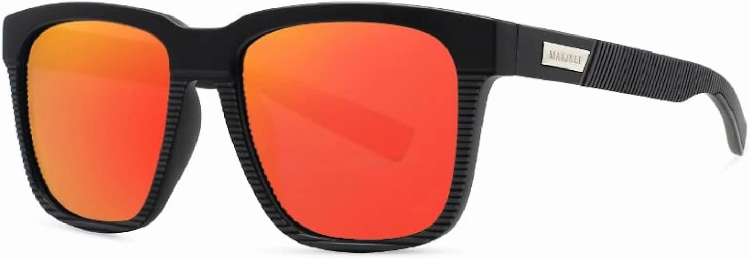MAXJULI Polarized Sunglasses for Big Heads Men Women 8023