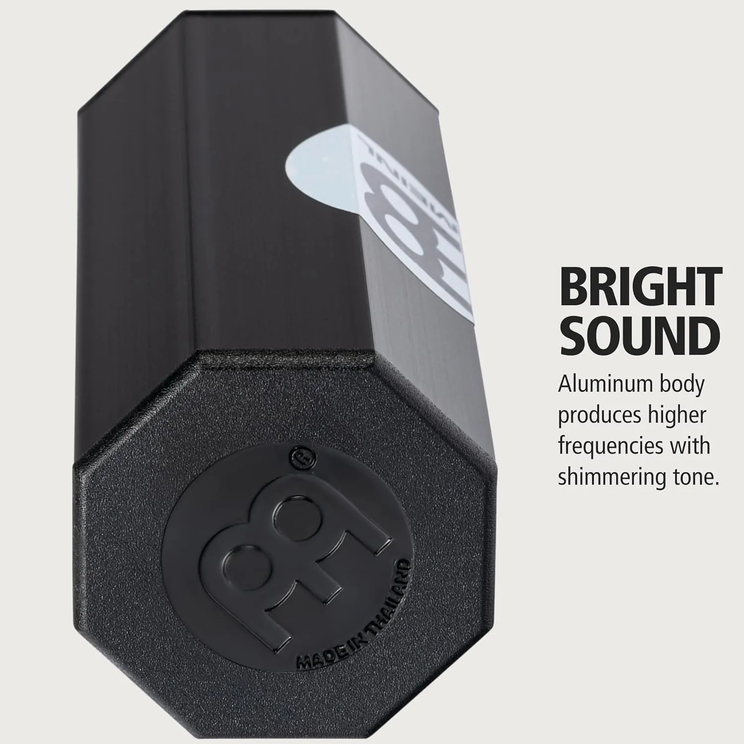 Meinl Percussion SH8BK Aluminum Octagonal Shaker, Small, Black