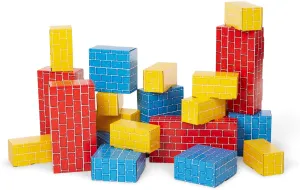 Melissa & Doug Deluxe Jumbo Cardboard Blocks (24 Pieces) - FSC Certified
