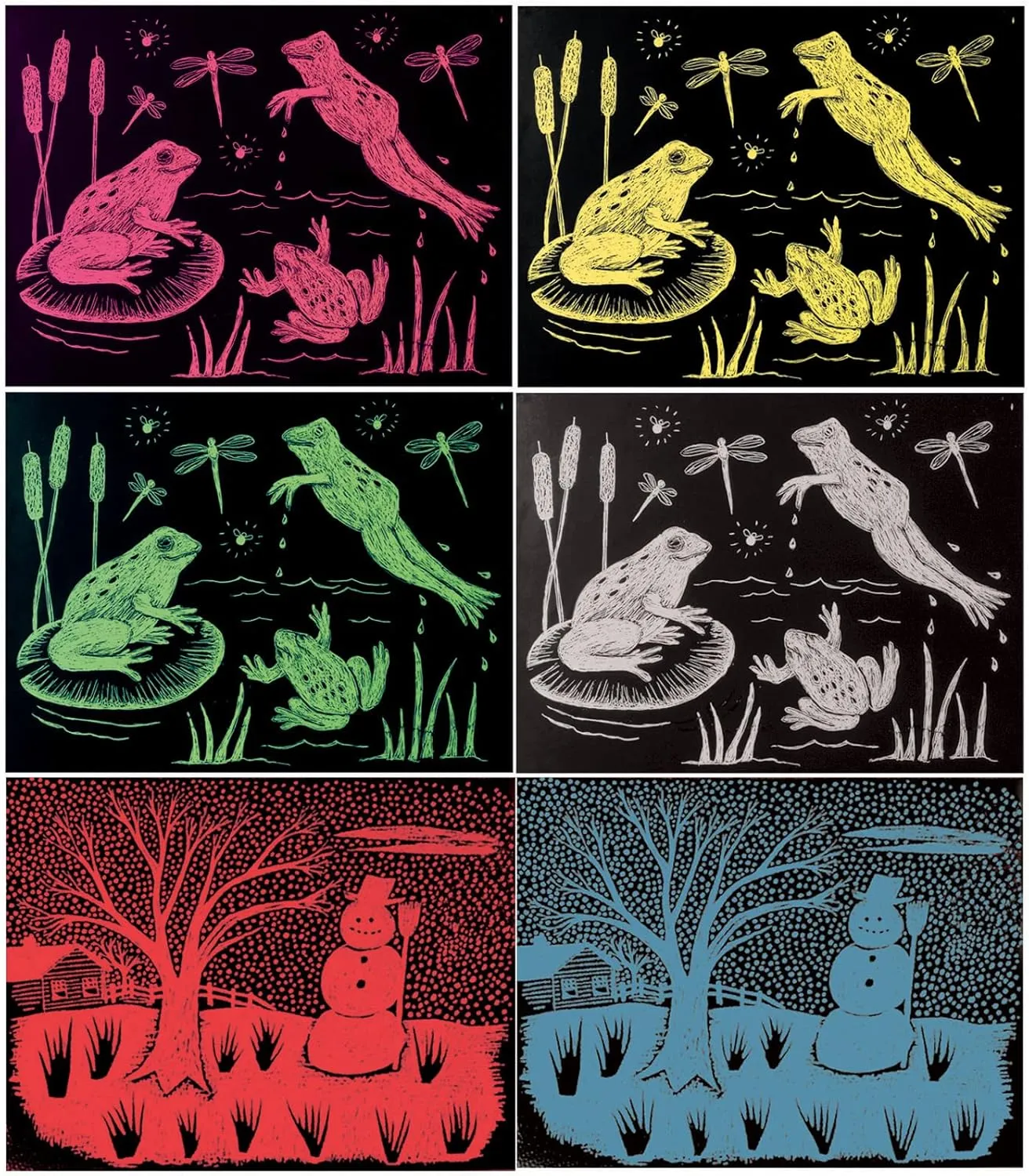 Melissa & Doug Scratch Art Paper - 60 Sheets, 6 Colors