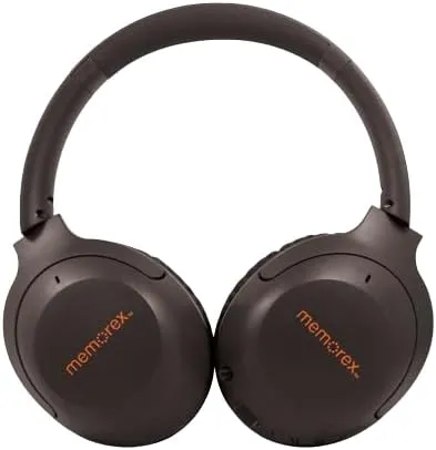 Memorex MX-HP10(K) Wireless Over-Ear Headphones | Bluetooth 5.1 Stereo Headset with 40mm Drivers | 25-Hour Playtime | Hands-Free Calling | Foldable & Adjustable | USB-C Fast Charging (Black)