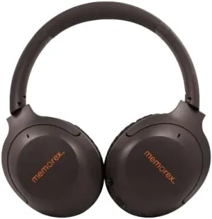 Memorex MX-HP10(K) Wireless Over-Ear Headphones | Bluetooth 5.1 Stereo Headset with 40mm Drivers | 25-Hour Playtime | Hands-Free Calling | Foldable & Adjustable | USB-C Fast Charging (Black)