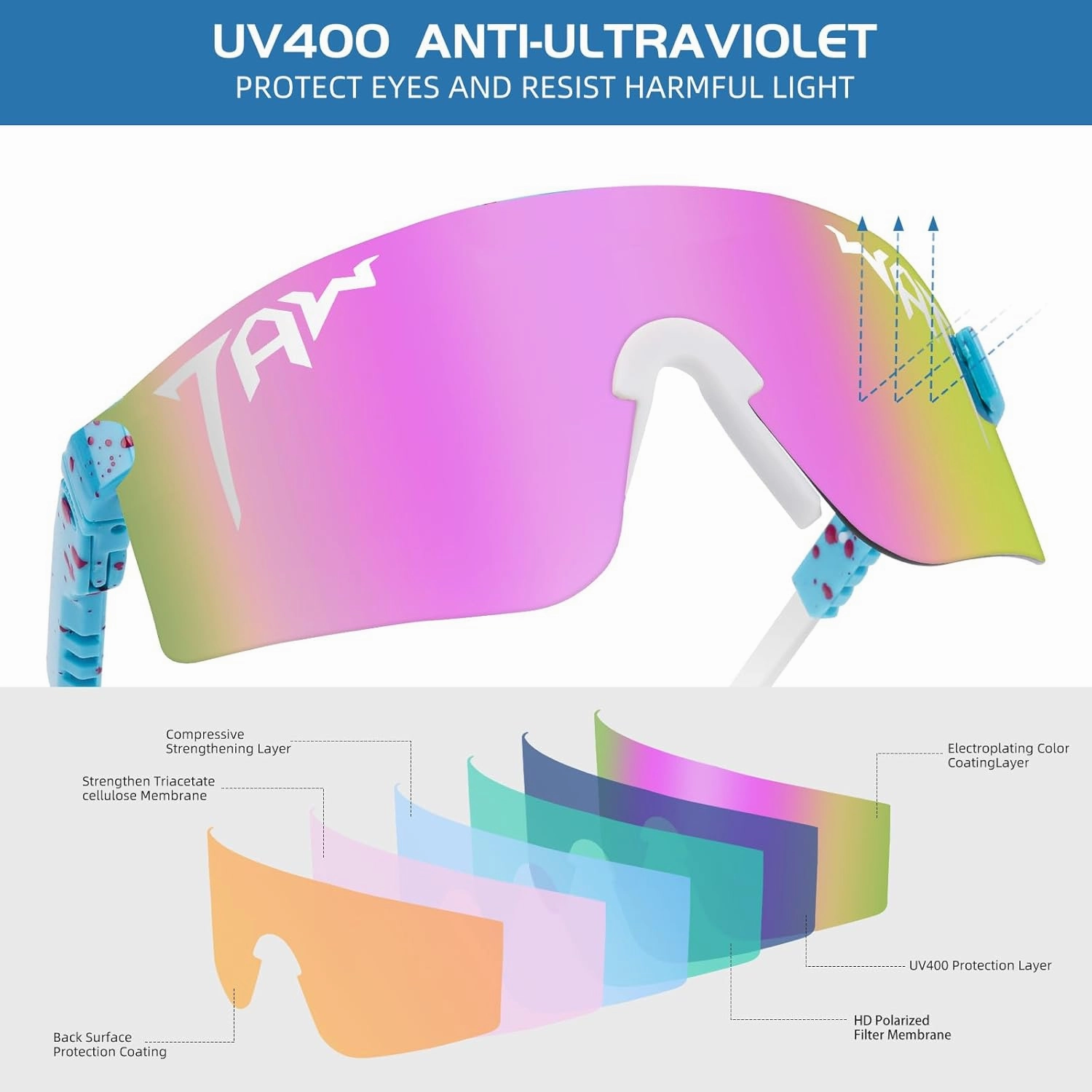 Men and Women Baseball Sunglasses Youth Fishing Golfing Mountaineering Riding Adjustable Polarized Sunglasses