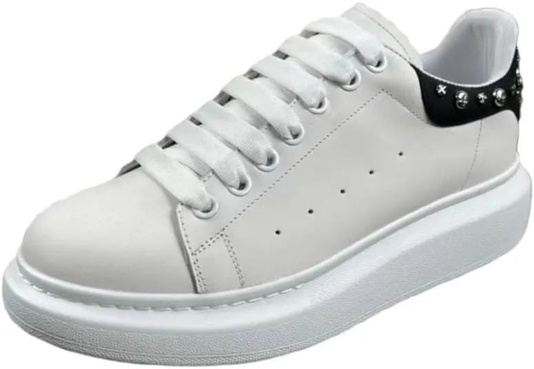 Mengchengying Men's Muffin Platform Low Help Sports Little Whiteboard Shoes