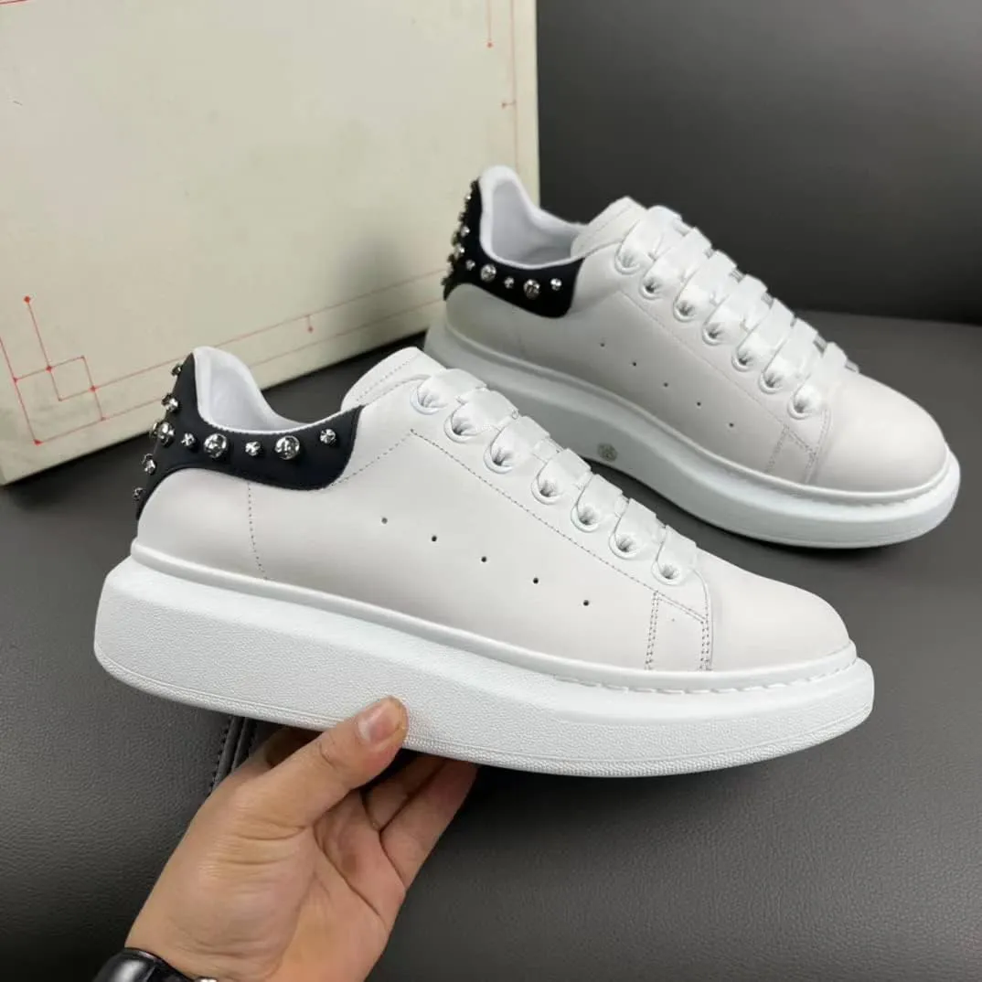 Mengchengying Men's Muffin Platform Low Help Sports Little Whiteboard Shoes