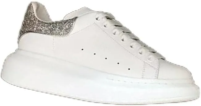 Mengchengying Women’s Clatform Platform Shoes with Low-Top Lace-Up
