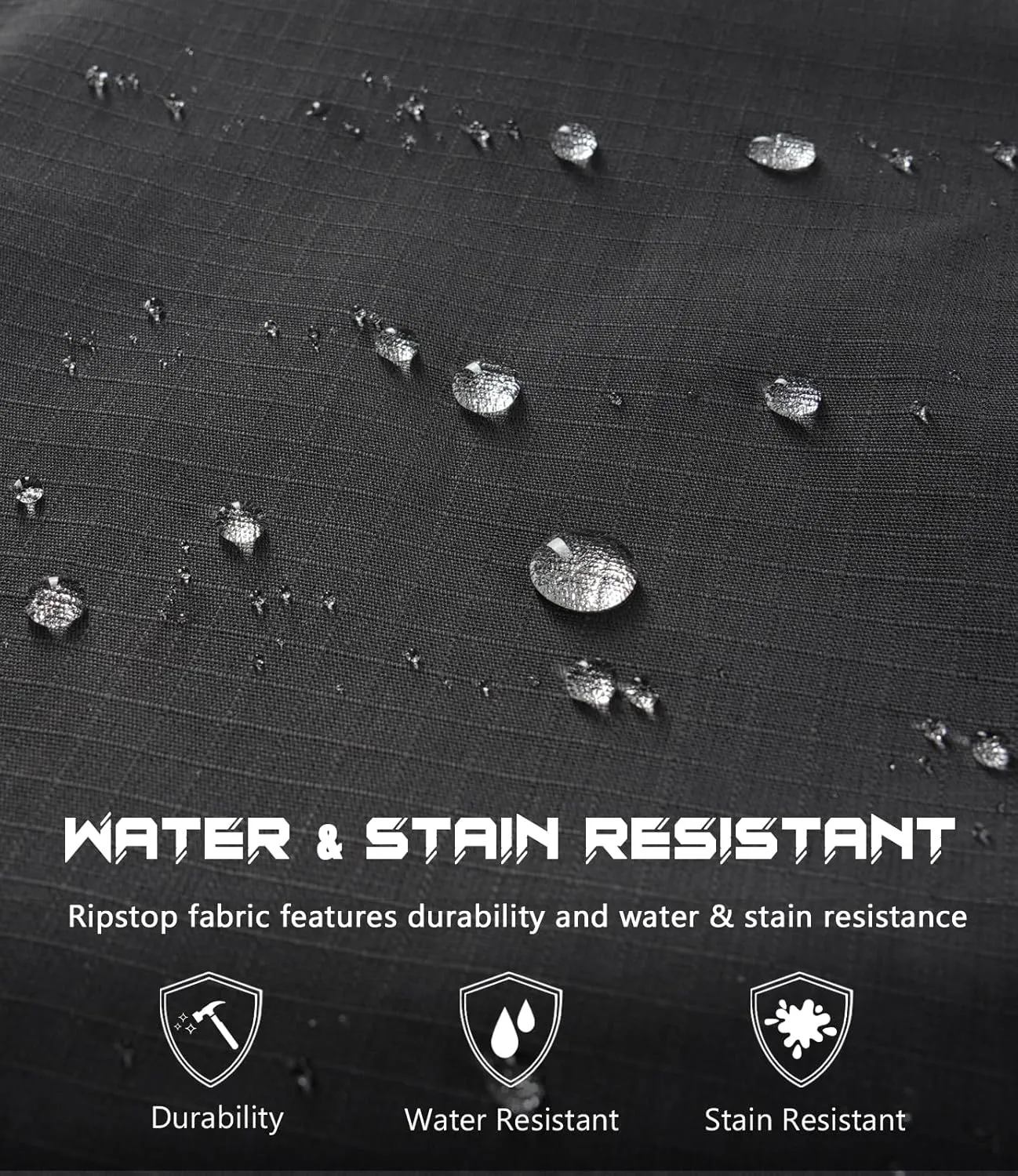 Mens Cargo Work Pants Durable Ripstop Tactical Pants with 7 Pockets Outdoor Water Resistant Hiking Woking Construction Pants