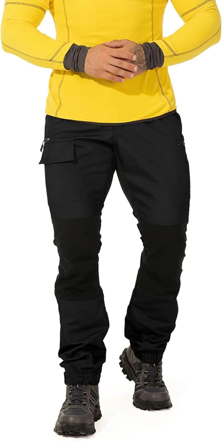 Mens Hiking Pants Cargo Work Pants Ripstop Durable Tactical Camping Travel Outdoor Safari Pants