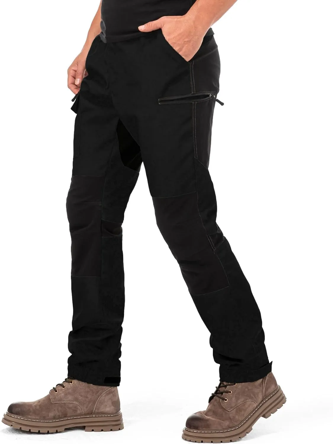 Mens Hiking Pants Cargo Work Pants Ripstop Durable Tactical Camping Travel Outdoor Safari Pants