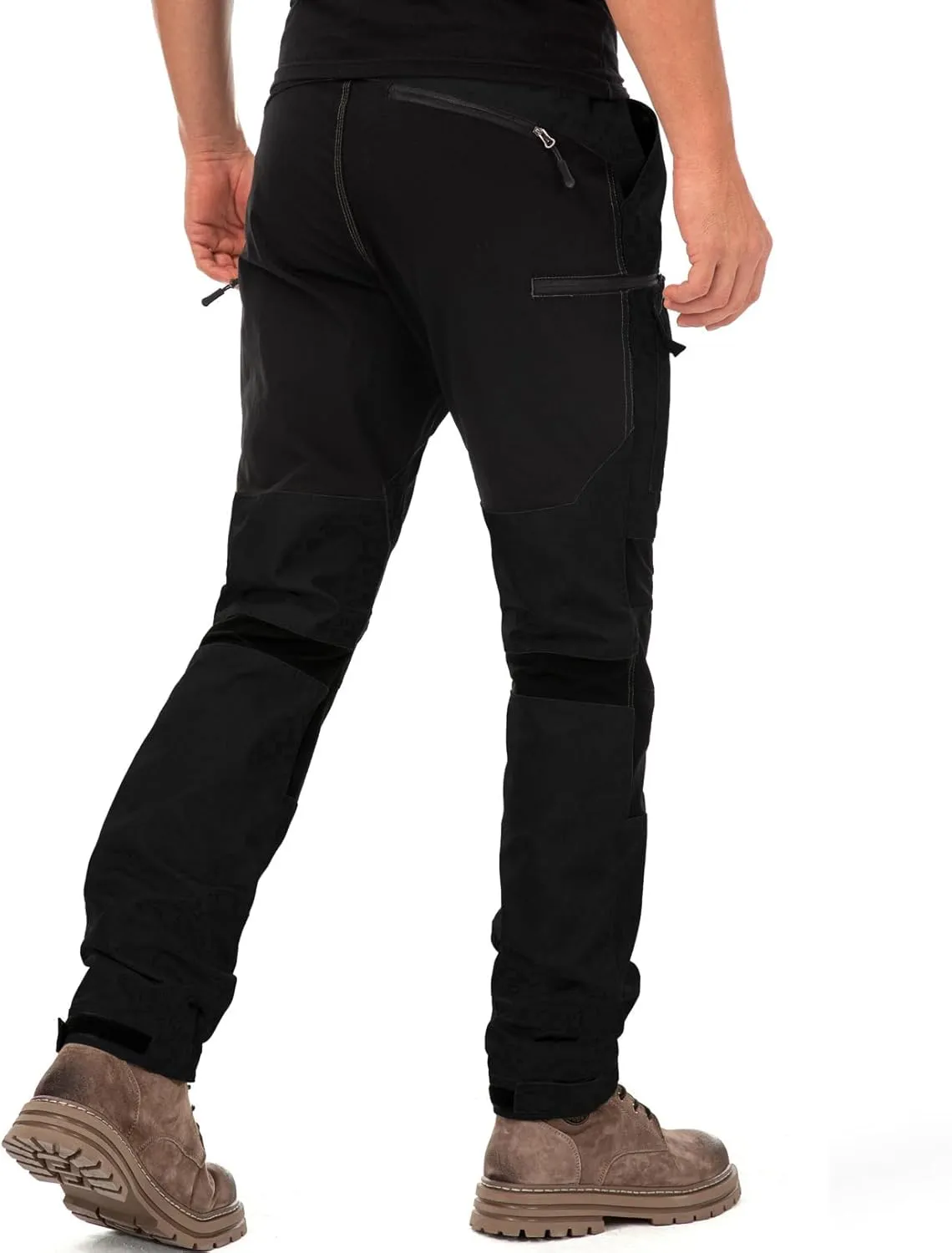 Mens Hiking Pants Cargo Work Pants Ripstop Durable Tactical Camping Travel Outdoor Safari Pants