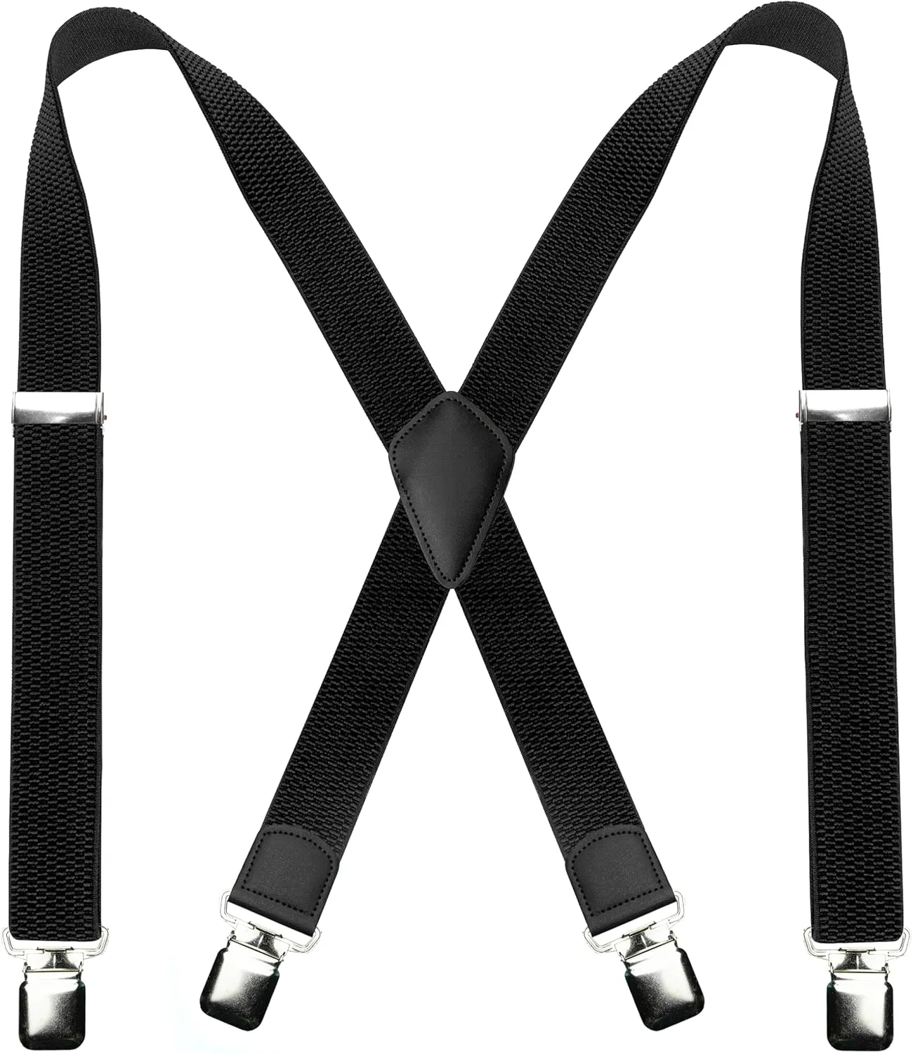 Mens Suspender with Very Strong Metal Clips 3.8cm Wide Heavy Duty Suspender