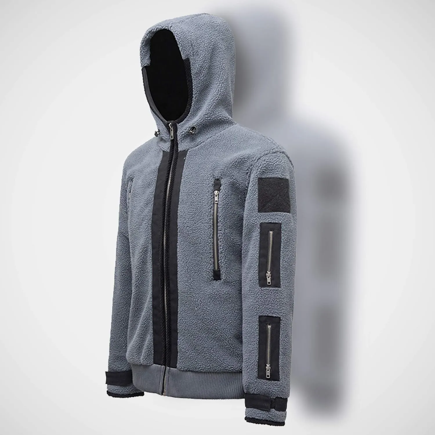 Men's Winter Zip Up Hoodie Fleece Sweatshirt Warm Thick Heavyweight Coats