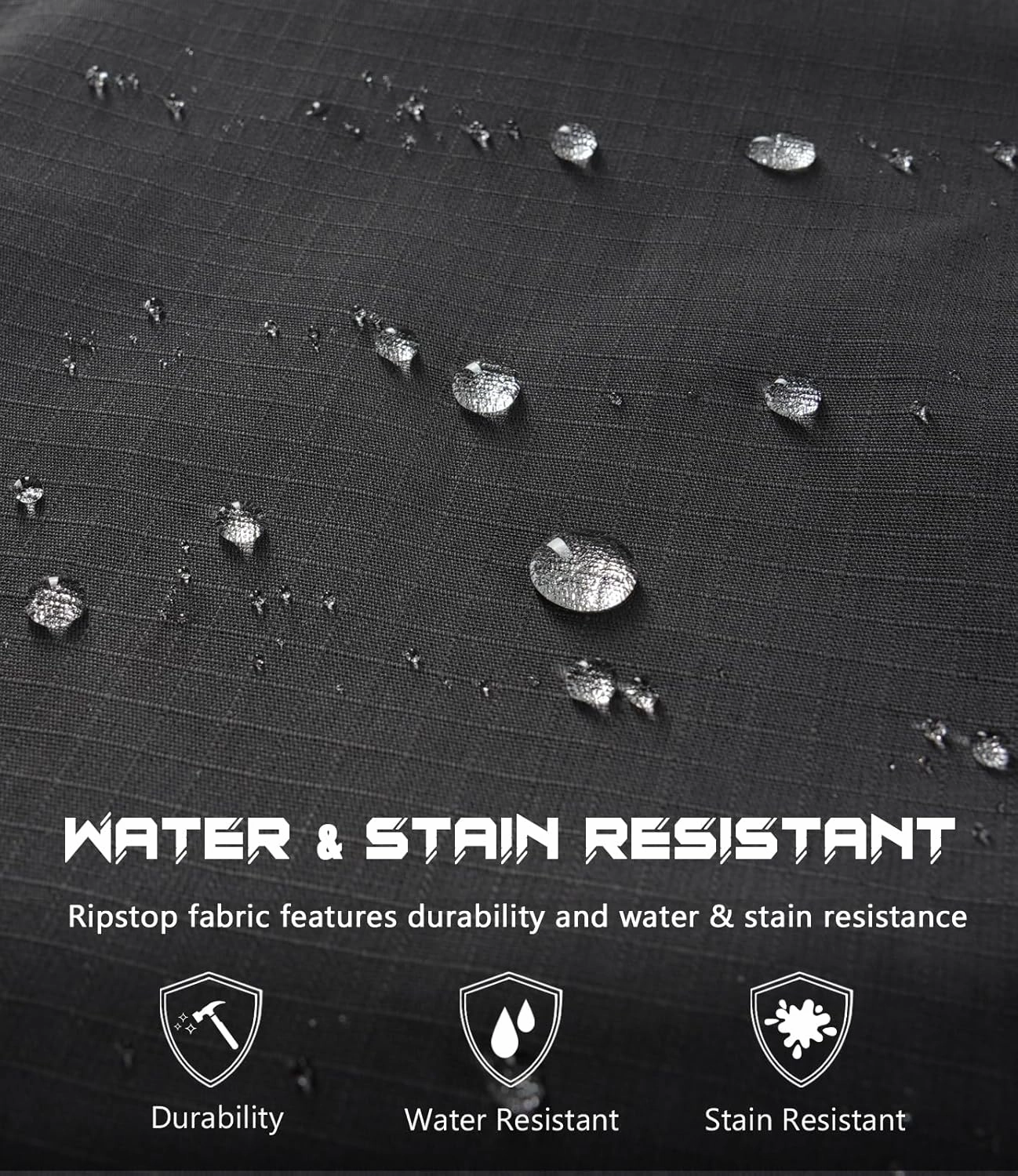 Mens Cargo Work Pants Durable Ripstop Tactical Pants with 7 Pockets Outdoor Water Resistant Hiking Woking Construction Pants