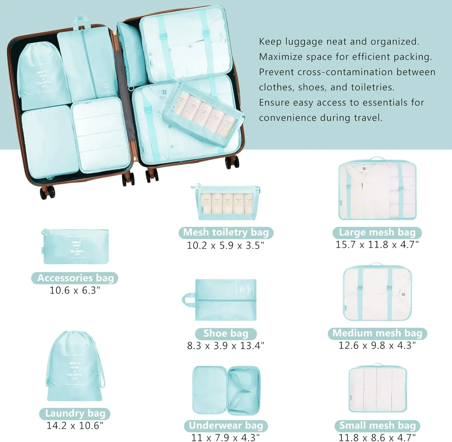 Merax Hardshell Luggage Set with TSA Lock, 20-Inch Airline Approved Carry-On with Cup Holder, 28" Checked Suitcase, Lightweight Spinner Luggage for Travel (Blue, 20/28)