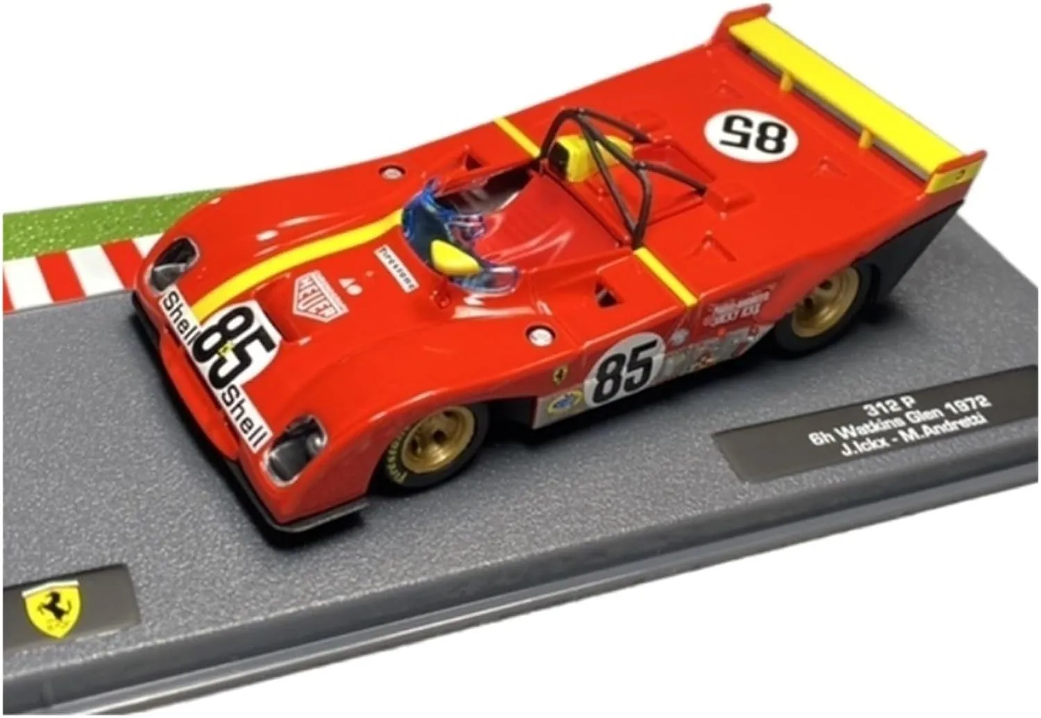 Metal Toy Vehicle 1/43 Alloy Rally Car Model for Ferrari 312P 1972 Ickx Altaya Simulation Finished Collection Toys Scale Vehicles