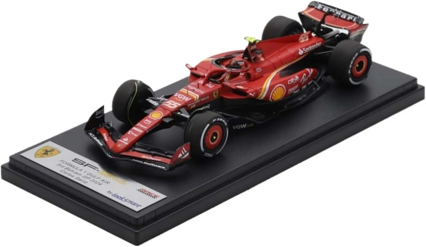 Metal Toy Vehicle 1/43 Looksmart SF-24 SF24 for Ferrari 2024 Sainz Resin Rally Car Simulation Finished Collection Toys Scale Vehicles