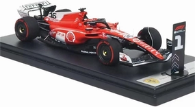 Metal Toy Vehicle 1/43 for Ferrari SF-23 2023 Las Vegas Leclerc F1 Resin Racing Car Simulation Finished Collectible Toys Scale Vehicles