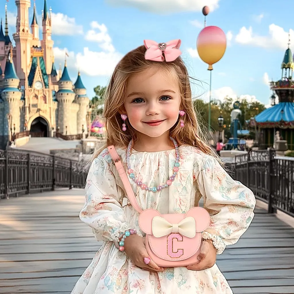 mibasies Toddler Purse Gifts for Girls: 3 Year Old Girl Gifts - Mini Mouse Toys for 2 Year Old Girl Purse Pink Set