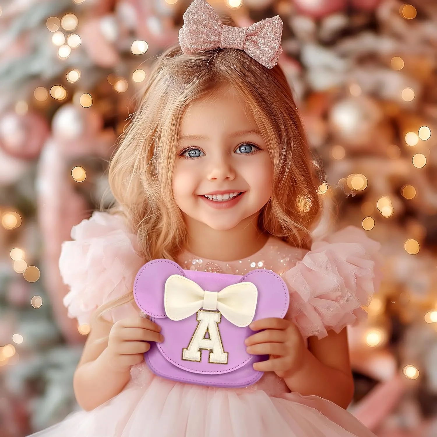 mibasies Toddler Purse Girl Gifts: Girls Birthday Gifts for 3 4 5 6 7 8 - Toys for Ages 2-4 Girls Mini Mouse Ears Purse Purple S