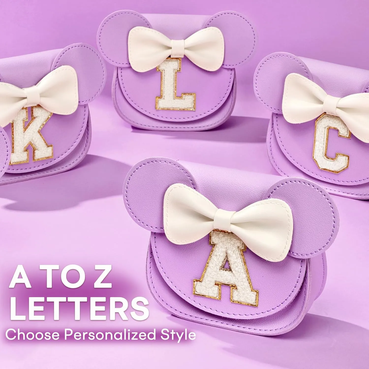 mibasies Toddler Purse Girl Gifts: Girls Birthday Gifts for 3 4 5 6 7 8 - Toys for Ages 2-4 Girls Mini Mouse Ears Purse Purple S