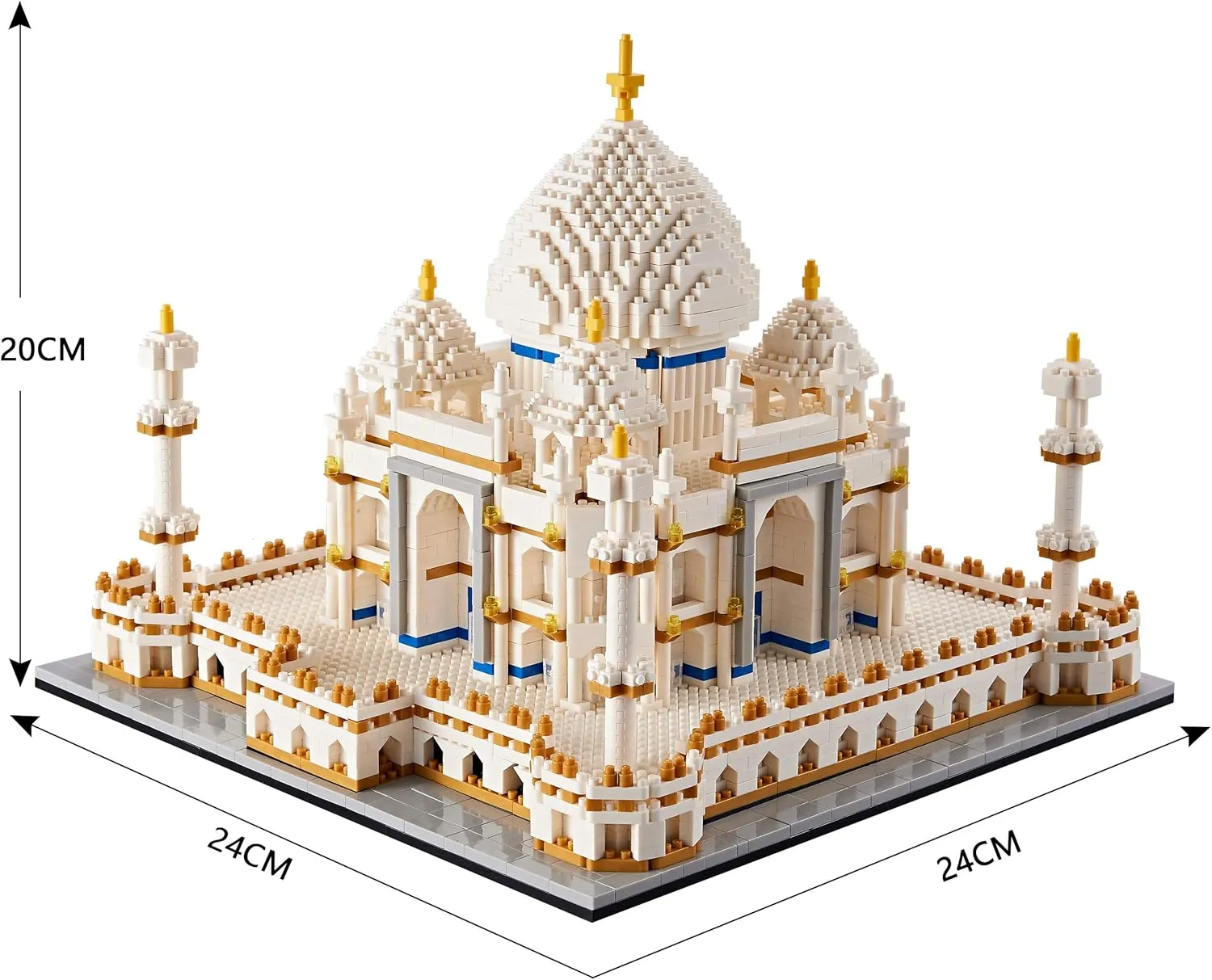Micro Mini Blocks Architecture Taj Mahal Building Set Landmarks Collection Model Kits Idea Toys Presents for Adults and Kids Age of 14  3950 Pieces