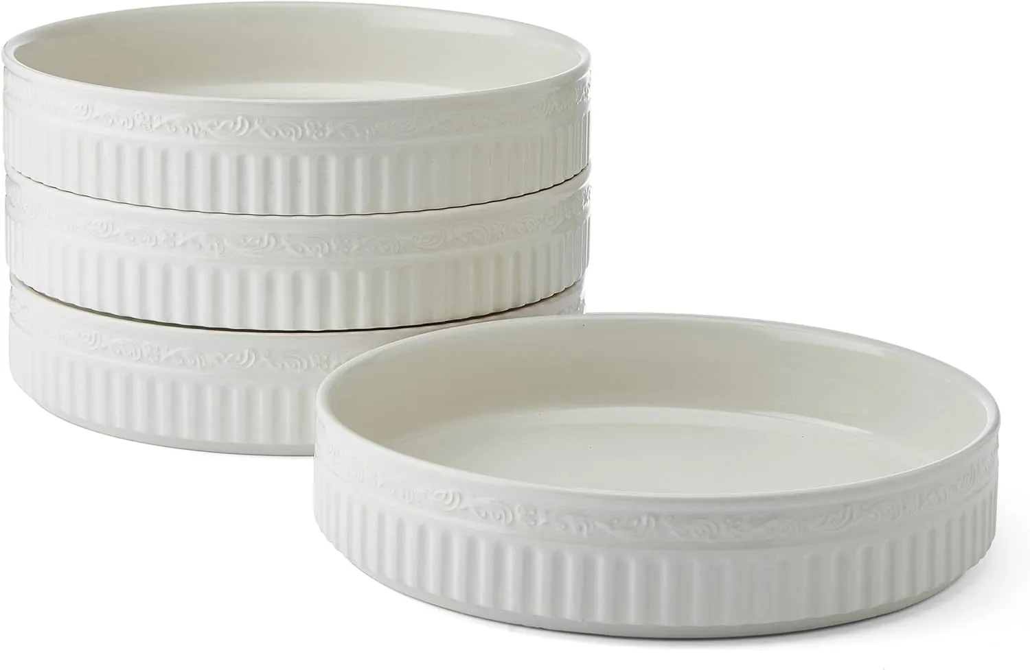 Mikasa Italian Countryside Stackable Pasta Bowls, Set of 4, 8.5 Inch