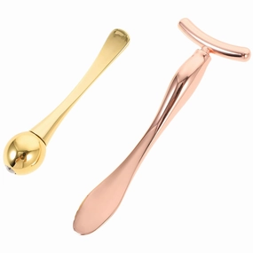 Mikinona 2 Sets Eye Stick Set Makeup Spoon Facial Mask Spoon Beauty Tools for Women Face
