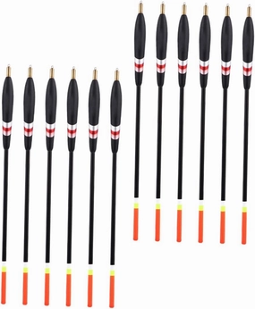 Milisten 12Pcs Fishing Floats Durable Eye Catching Floaters for Carp Fishing Easy to Use Fishing Accessories for Various Depths and Situations for Sharing