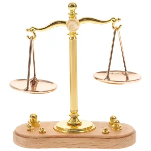 Mini Balance Scales Retro Metal Weighing Scale Balance Mini Old Goldsmith Weight for Dollhouse
