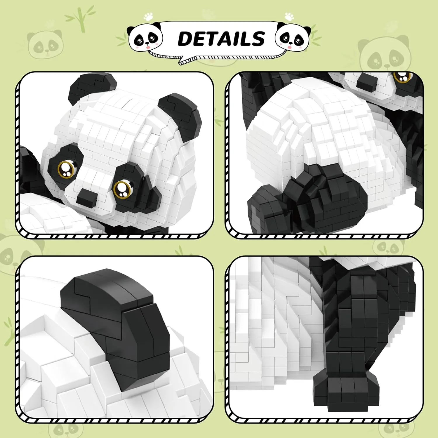 Mini Building Blocks Animals Sets for Goodie Bags, 1154 PCS Micro Mini Panda Building Toy Bricks for Adults, Party Favors for Kids 12  14 , Birthday Gift for Boys Girls, Carnival Prizes