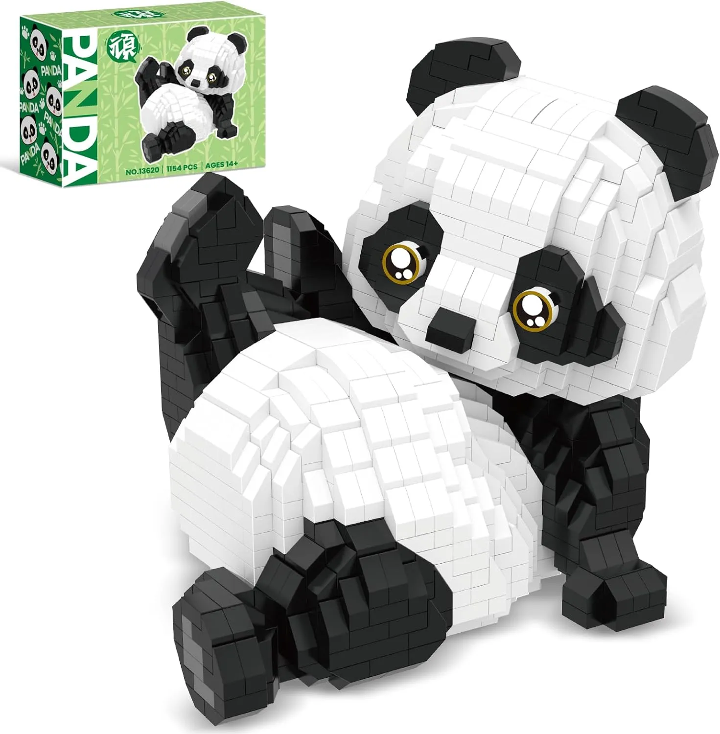 Mini Building Blocks Animals Sets for Goodie Bags, 1154 PCS Micro Mini Panda Building Toy Bricks for Adults, Party Favors for Kids 12  14 , Birthday Gift for Boys Girls, Carnival Prizes