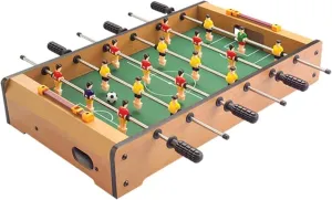 Mini Foosball Table Games for Kids,Portable Football Table with Balls,Fun Recreational Tabletop Soccer Game for Family Night
