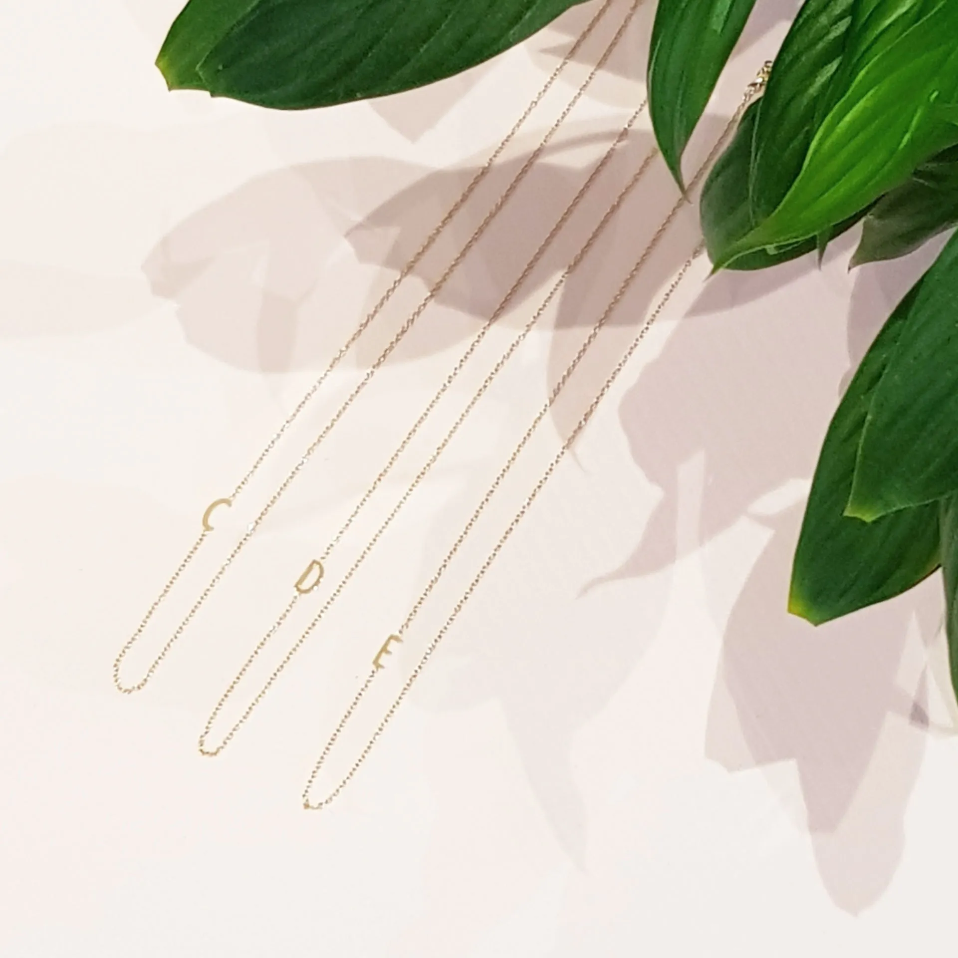 Mini Gold Initial Necklace