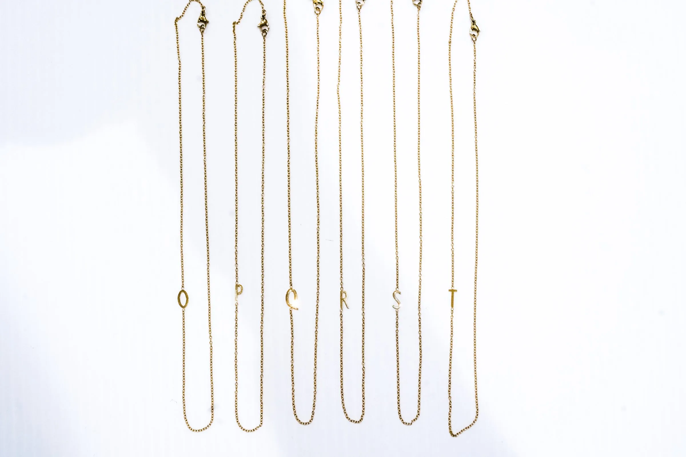 Mini Gold Initial Necklace