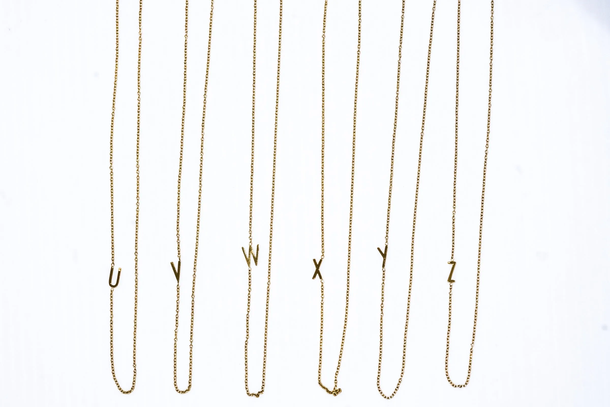 Mini Gold Initial Necklace