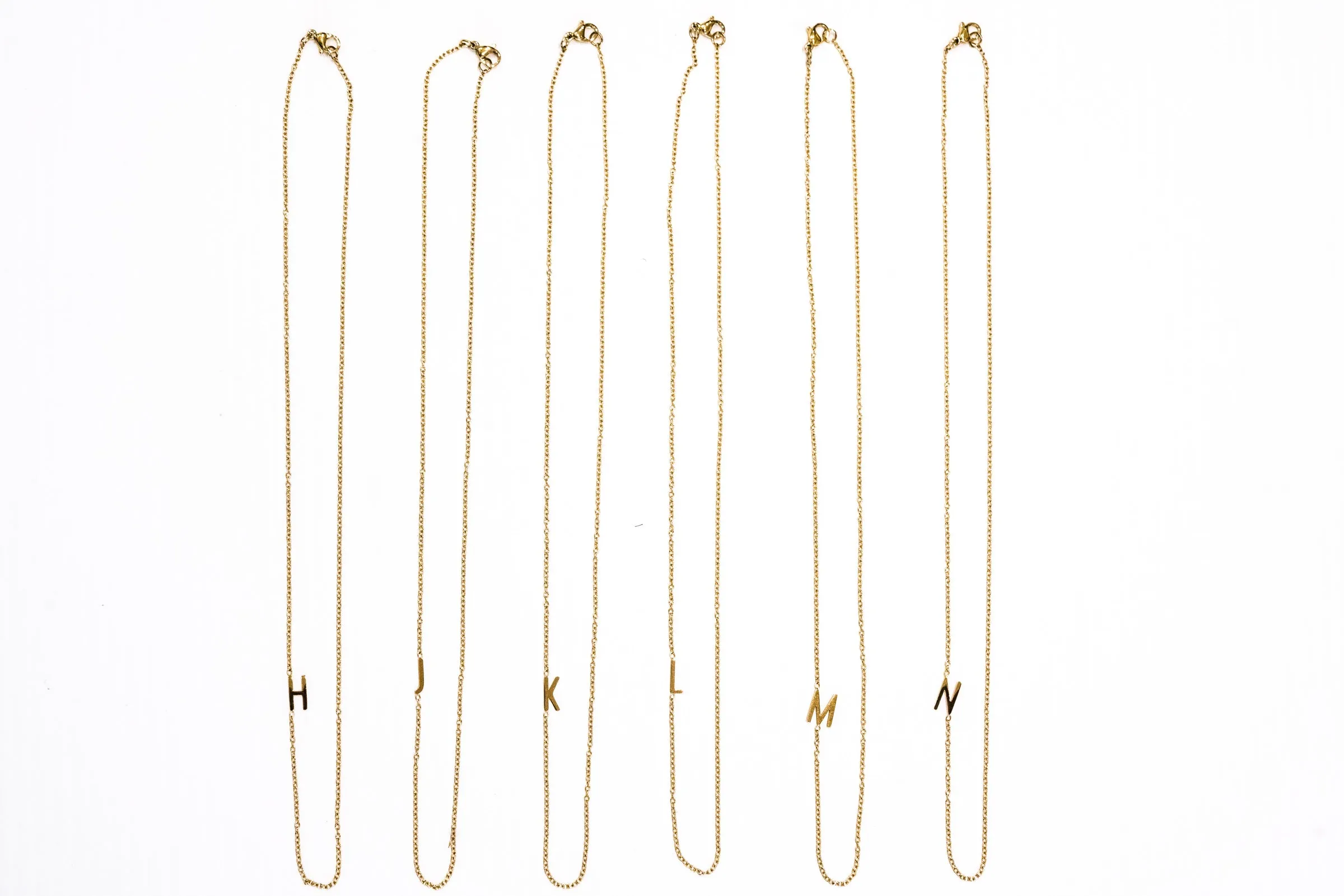 Mini Gold Initial Necklace