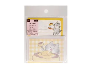 MINI LETTER PAD AND ENVELOPE SET STATIONERY FOR CATS A