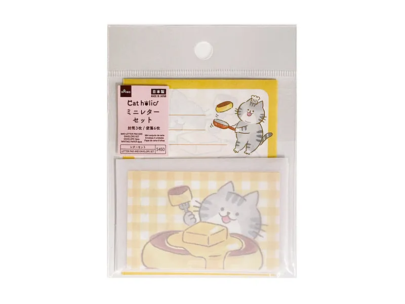MINI LETTER PAD AND ENVELOPE SET STATIONERY FOR CATS A